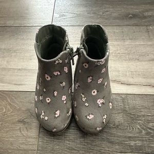 Toddler Floral Print Booties
